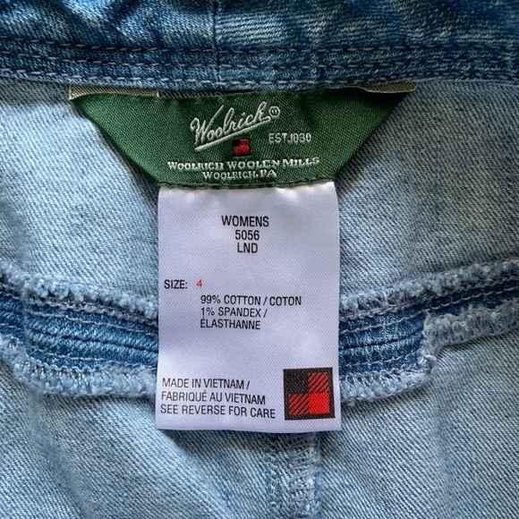 Woolrich Denim Knee Length Skirt-Blue Light Wash-Size 4 - Picture 2 of 5